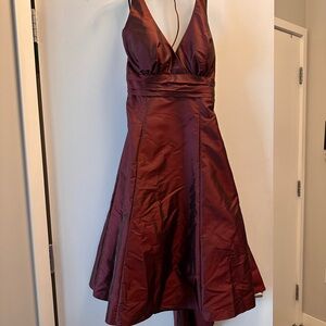 Elegant shimmery Burgundy Dress